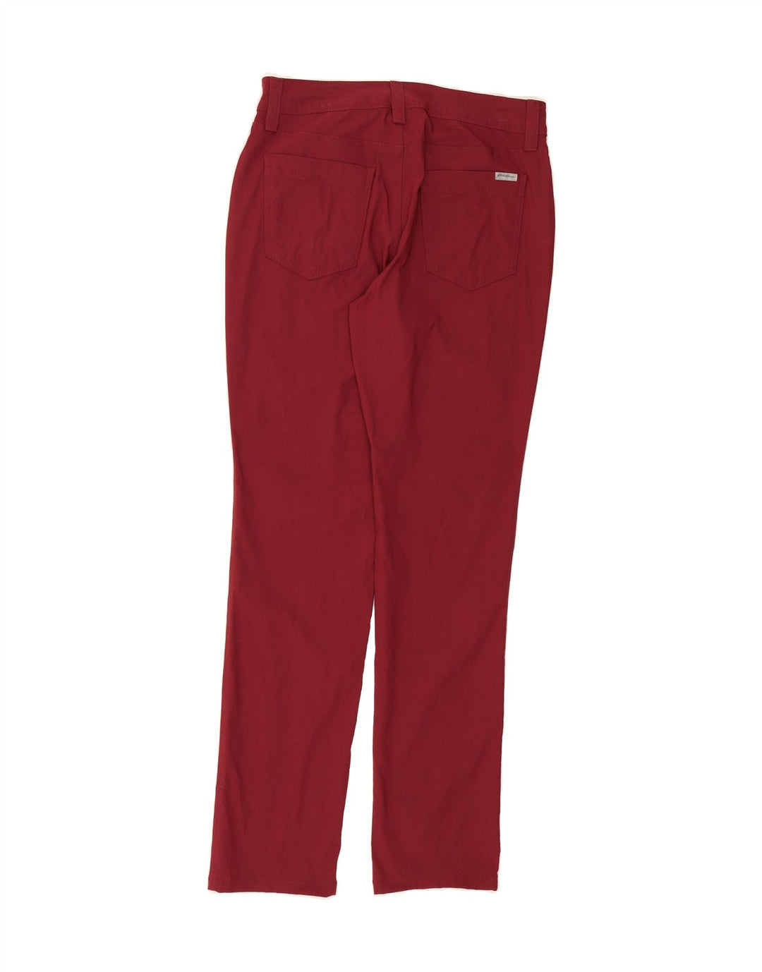 EDDIE BAUER Womens Slim Casual Trousers US 6 Medium W30 L31 Red Nylon Vintage Eddie Bauer and Second-Hand Eddie Bauer from Messina Hembry 