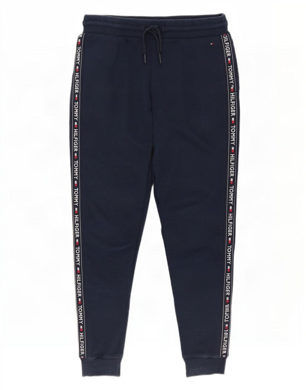 Tommy Hilfiger Womens Tracksuit Trousers Joggers UK 14 Medium Navy Blue