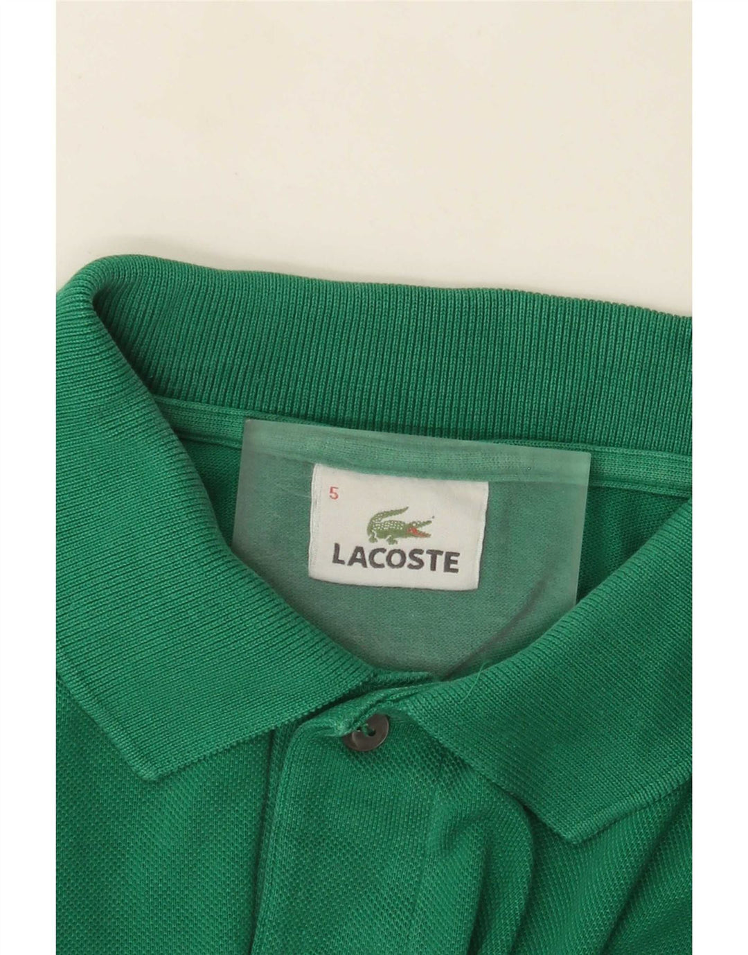 Lacoste Mens Polo Shirt Size 5 Large Green