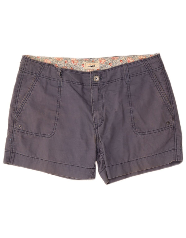 Levi's Womens Cargo Shorts US 12 Large W36 Blue Cotton