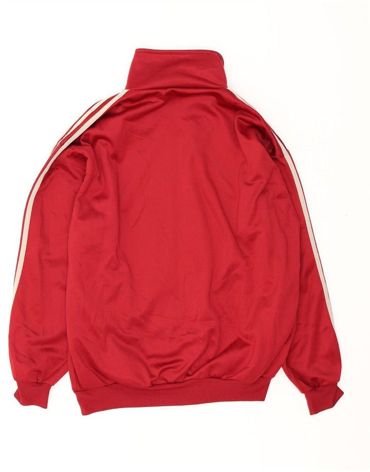 ADIDAS Mens Tracksuit Top Jacket UK 40/42 Medium Red Polyester