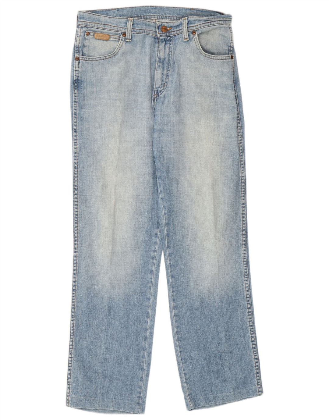 Wrangler Mens Texas Stretch Straight Jeans W32 L31 Blue Cotton