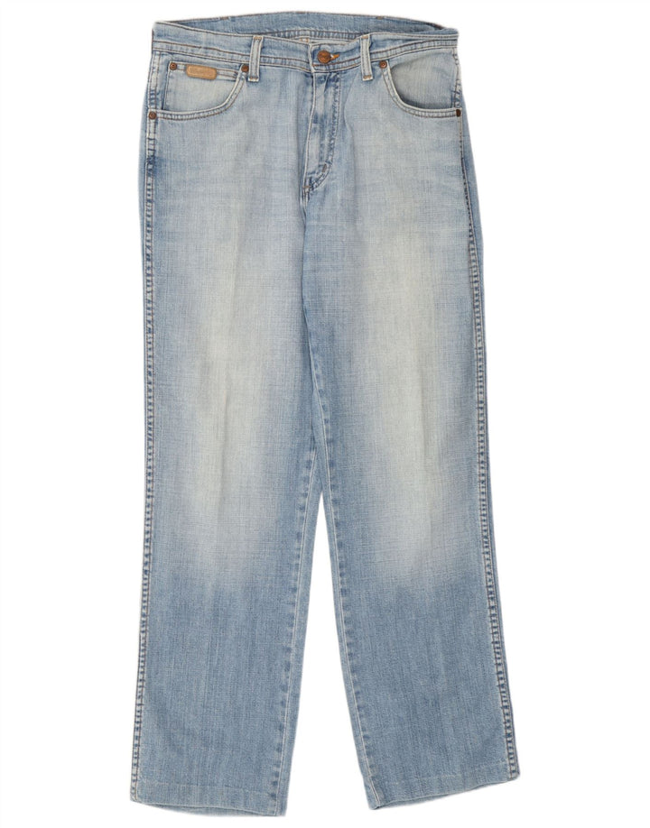 Wrangler Mens Texas Stretch Straight Jeans W32 L31 Blue Cotton