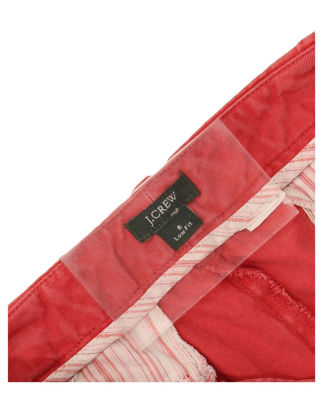 J. CREW Womens Low Fit Chino Shorts US 6 Medium W32  Red Vintage J. Crew and Second-Hand J. Crew from Messina Hembry 