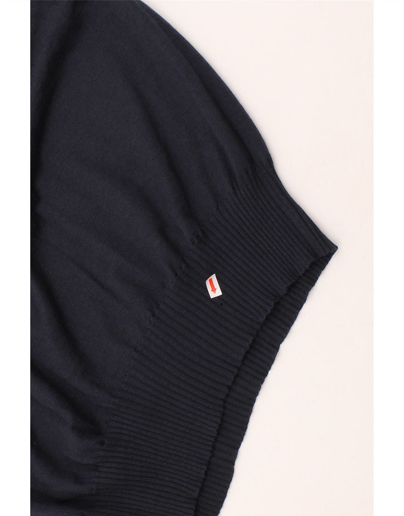 LUISA SPAGNOLI Womens Shawl Neck Jumper Sweater UK 18 XL Navy Blue Vintage Luisa Spagnoli and Second-Hand Luisa Spagnoli from Messina Hembry 
