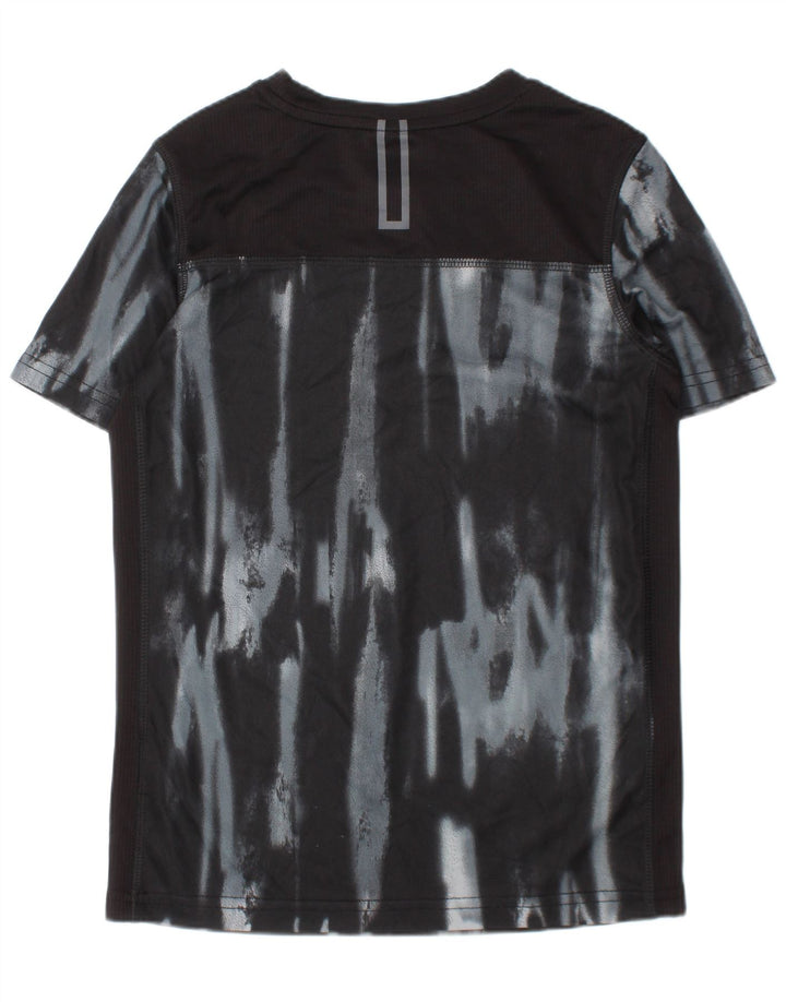 Russell Athletic Boys T-Shirt Top 7-8 Years Medium Black Tie Dye Polyester