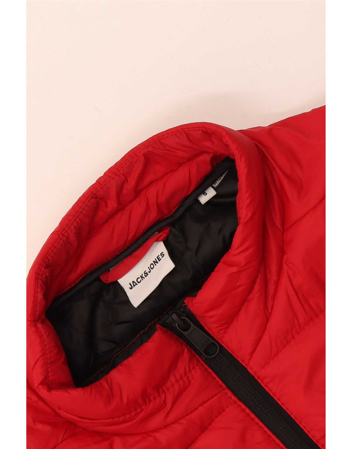 Jack & Jones Mens Padded Jacket UK 36 Small Red