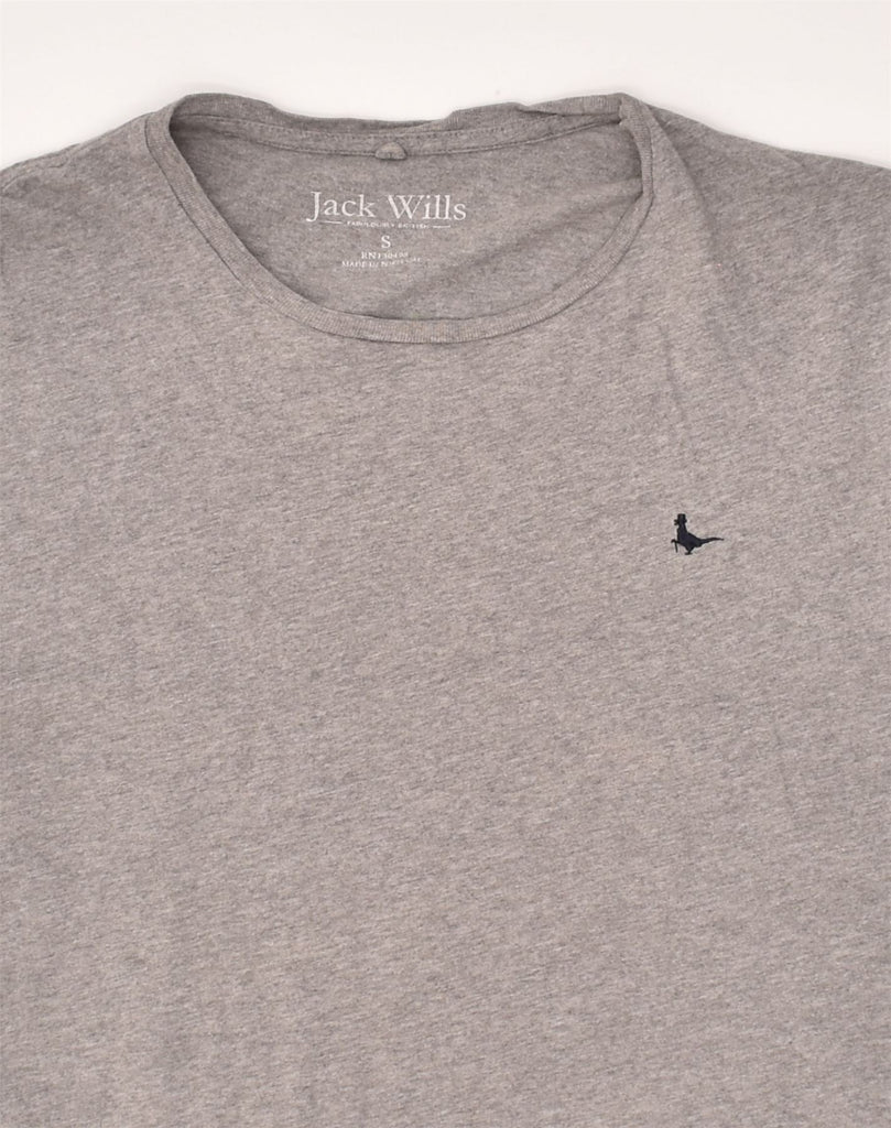 JACK WILLS Mens T-Shirt Top Small Grey Cotton | Vintage Jack Wills | Thrift | Second-Hand Jack Wills | Used Clothing | Messina Hembry 