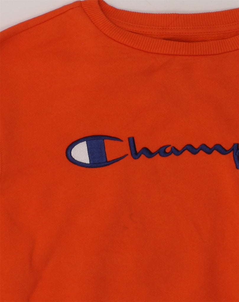 CHAMPION Boys Graphic Sweatshirt Jumper 14-15 Years Large Red Cotton | Vintage Champion | Thrift | Second-Hand Champion | Used Clothing | Messina Hembry 