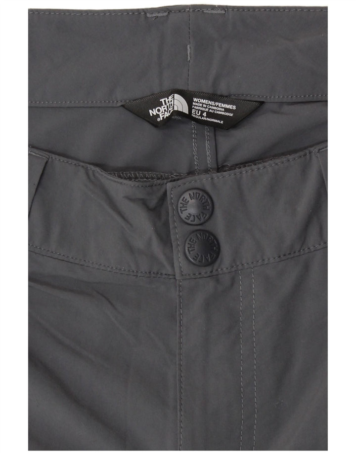The North Face Womens Chino Shorts US 4 Small W27  Grey Polyester