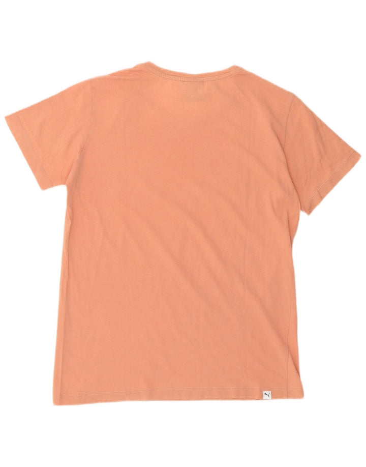 Puma Womens Graphic T-Shirt Top UK 8 Small Pink