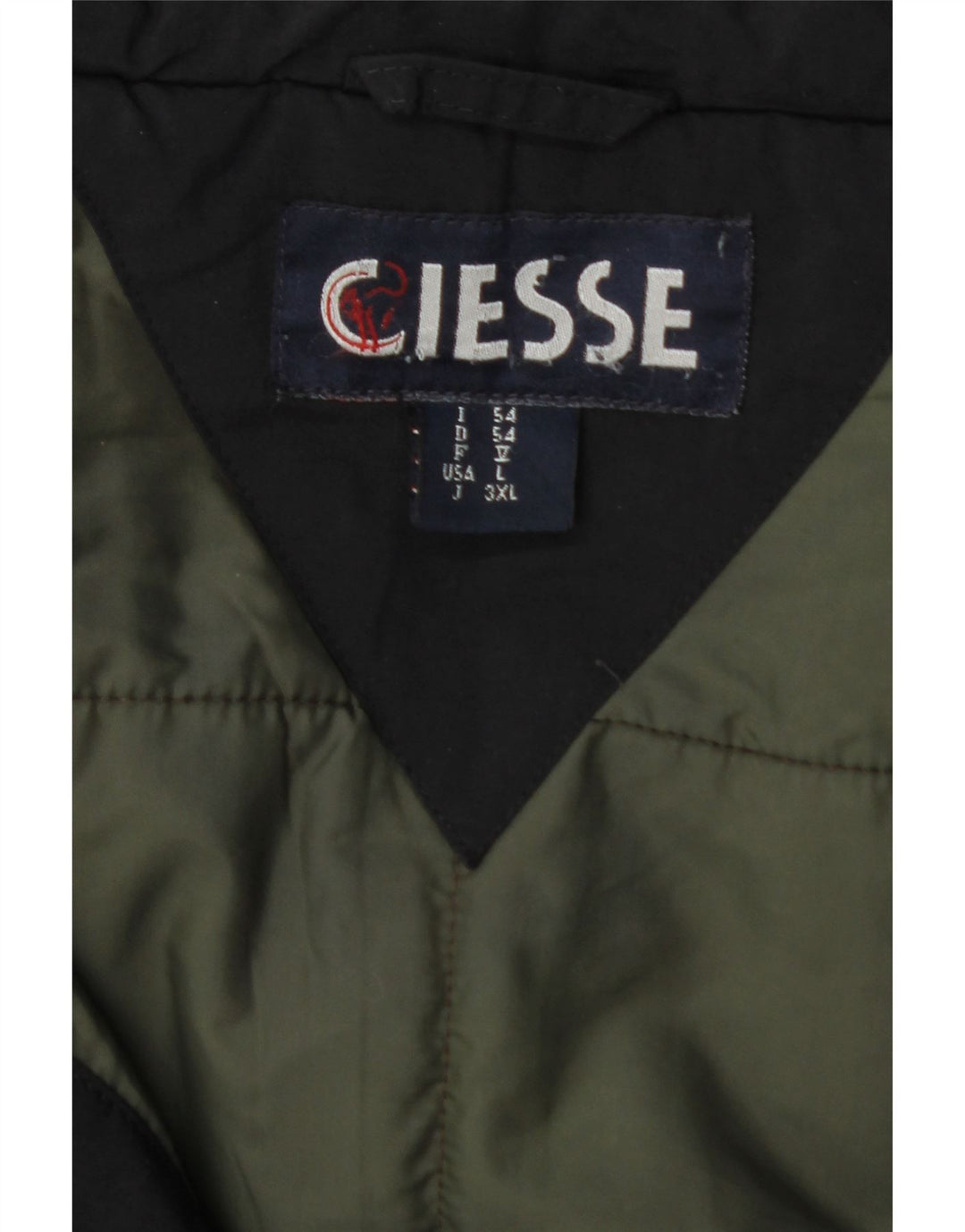 CIESSE PIUMINI Mens Hooded Windbreaker Jacket IT 54 XL Black Vintage Ciesse Piumini and Second-Hand Ciesse Piumini from Messina Hembry 