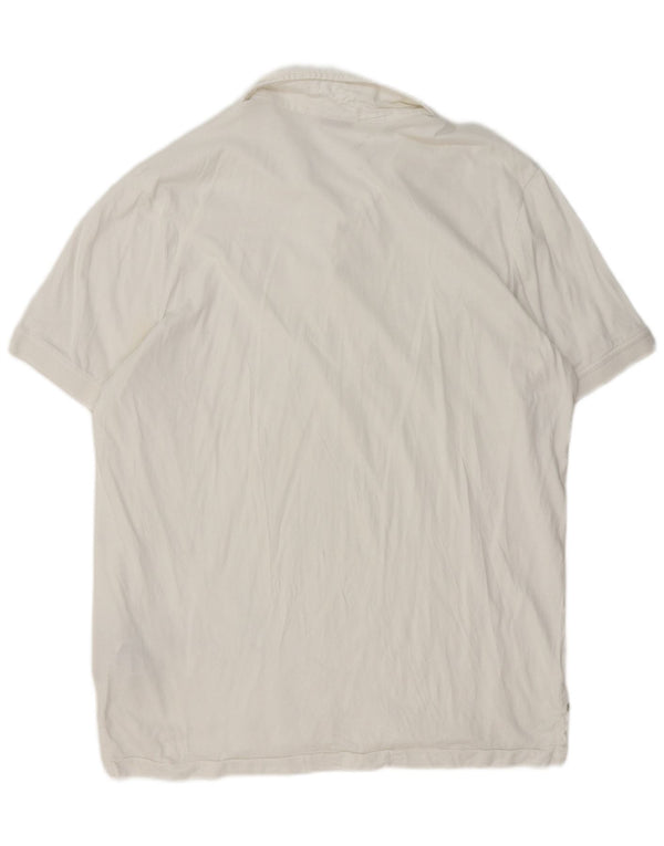 Napapijri Mens Geographic Polo Shirt 2XL White Cotton