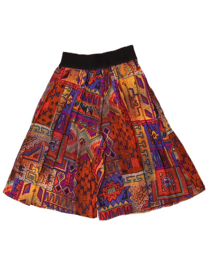 Vintage Womens High Waist Casual Shorts W26 Small Multicoloured Patchwork