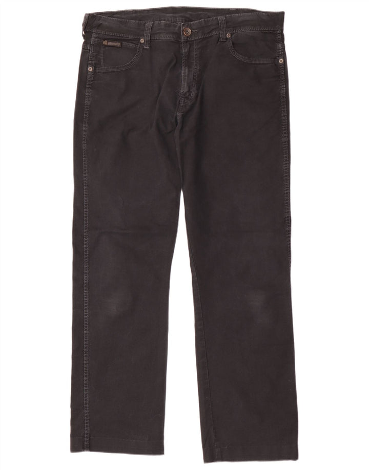 Wrangler Mens Clyde Straight Jeans W36 L32 Black Cotton