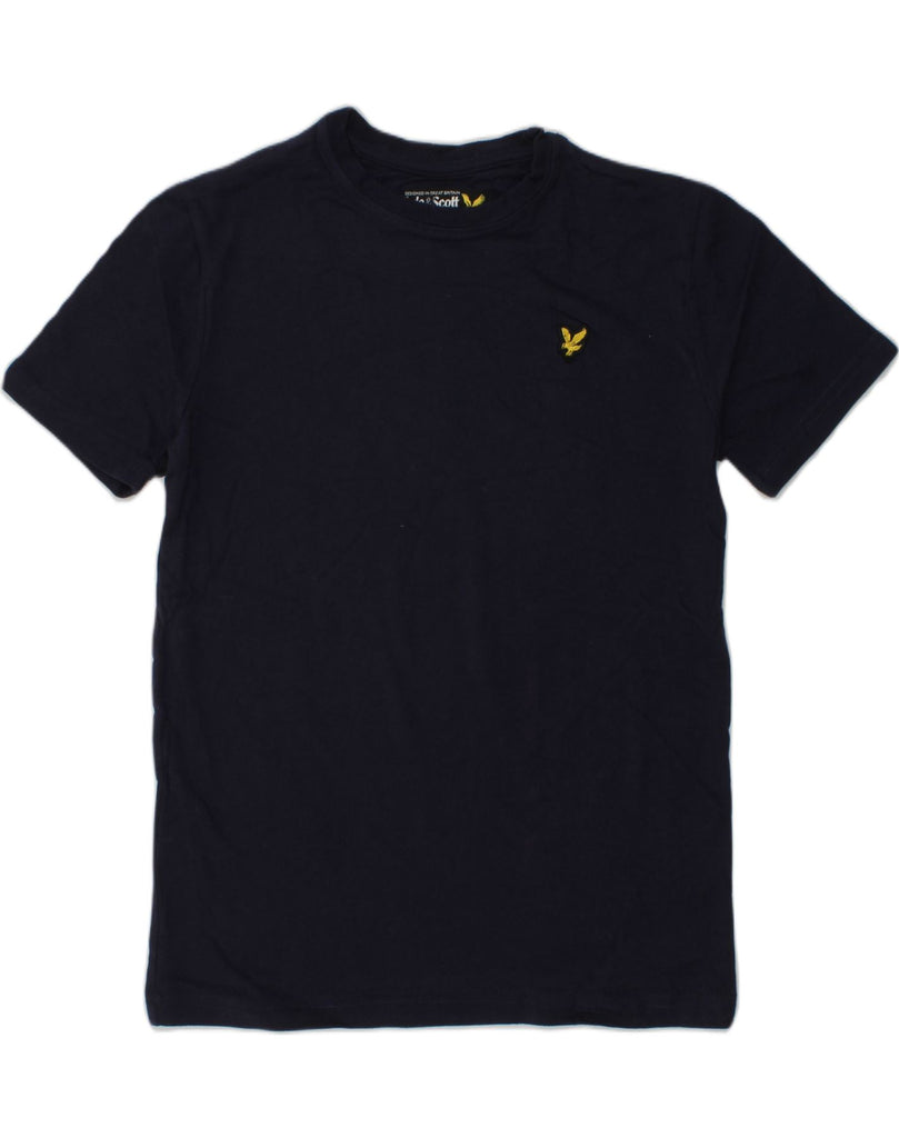 LYLE & SCOTT Boys T-Shirt Top 10-11 Years Navy Blue Cotton | Vintage Lyle & Scott | Thrift | Second-Hand Lyle & Scott | Used Clothing | Messina Hembry 