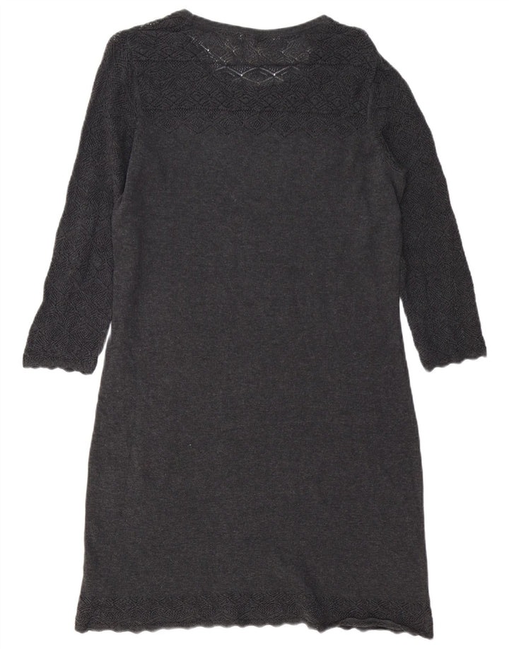Fat Face Womens Jumper Dress UK 12 Medium Grey