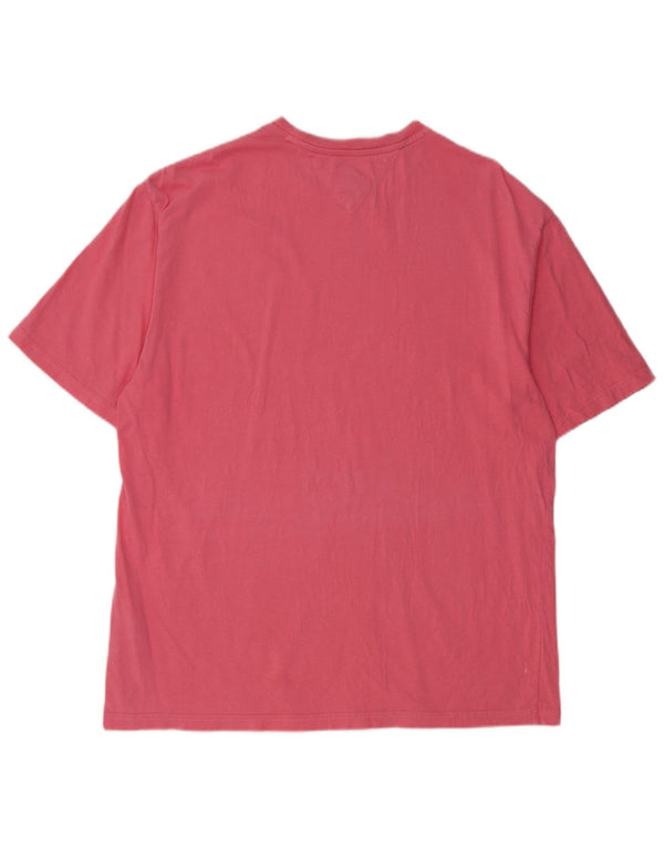 TOMMY HILFIGER Mens T-Shirt Top Small Pink Cotton