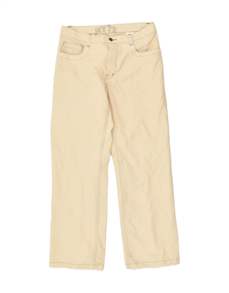 MARINA YACHTING Mens Straight Casual Trousers W33 L30  Beige Cotton | Vintage Marina Yachting | Thrift | Second-Hand Marina Yachting | Used Clothing | Messina Hembry 