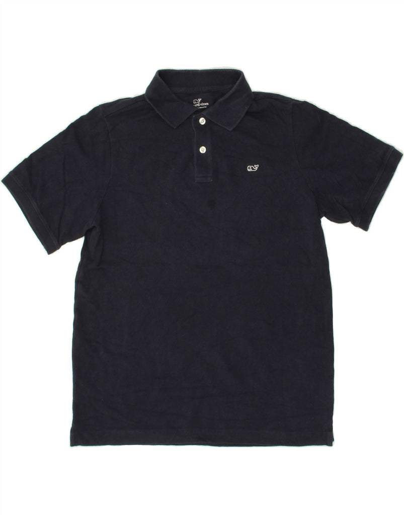 VINEYARD VINES Boys Polo Shirt 13-14 Years Navy Blue Cotton Vintage Vineyard Vines and Second-Hand Vineyard Vines from Messina Hembry 