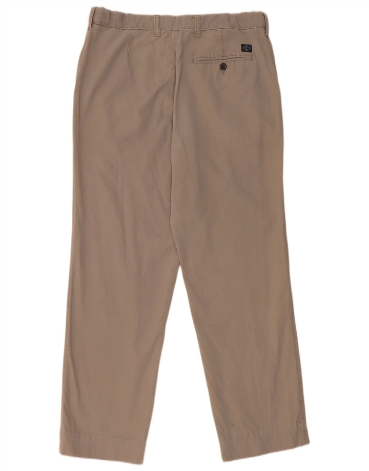 Marks & Spencer Womens Regular Chino Trousers W34 L29 Grey Cotton