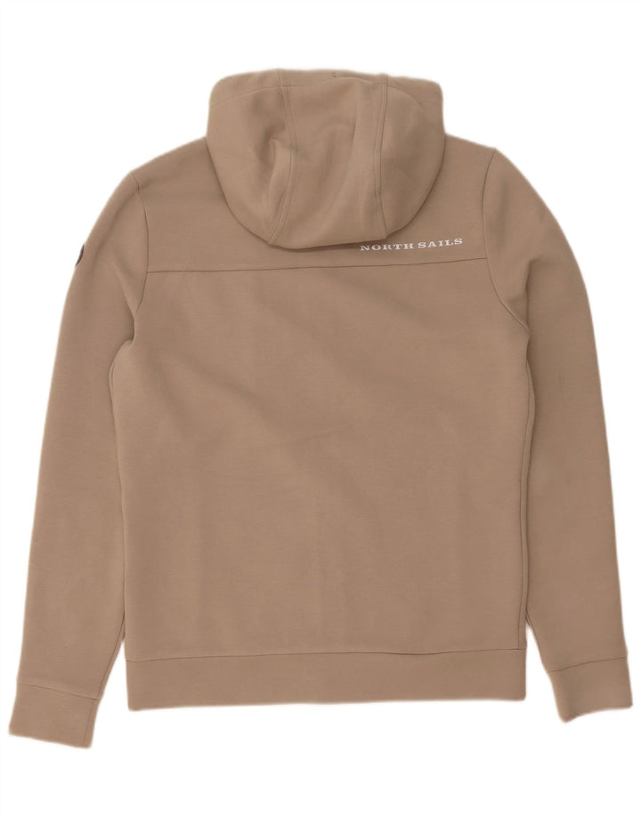 North Sails Mens Zip Hoodie Sweater XS Beige