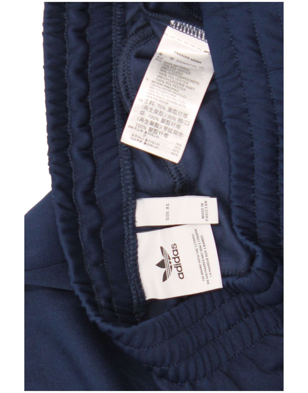 Adidas Mens Tracksuit Trousers Joggers XS Navy Blue Polyester
