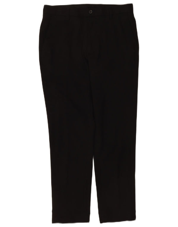 Marks & Spencer Mens Slim Fit Chino Trousers W30 L29 Black Polyester