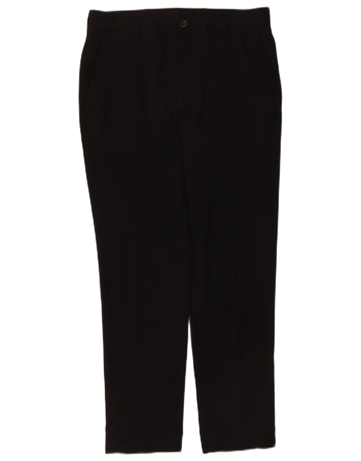 Marks & Spencer Mens Slim Fit Chino Trousers W30 L29 Black Polyester