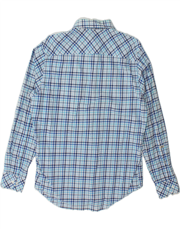 TIMBERLAND Mens Regular Fit Shirt Medium Blue Check Cotton Vintage Timberland and Second-Hand Timberland from Messina Hembry 