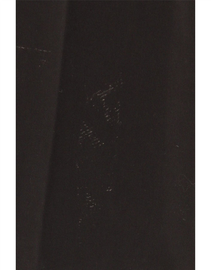 VINTAGE Womens Bootcut Chino Trousers Medium W30 L32 Black Polyester