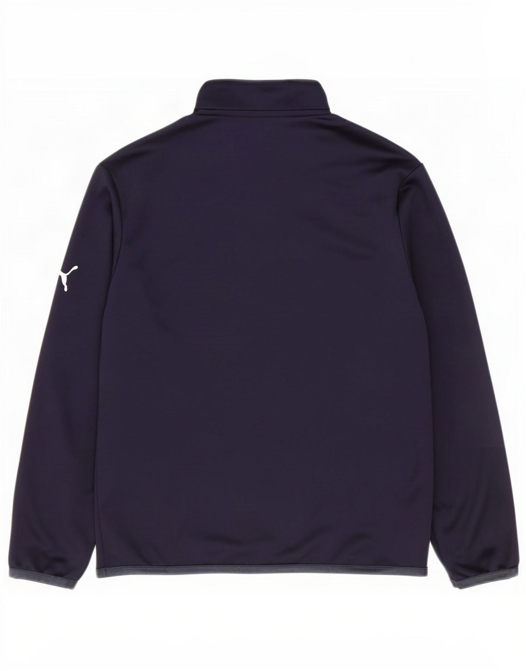 Puma Boys Zip Neck Pullover Tracksuit Top 11-12 Years Navy Blue Colourblock