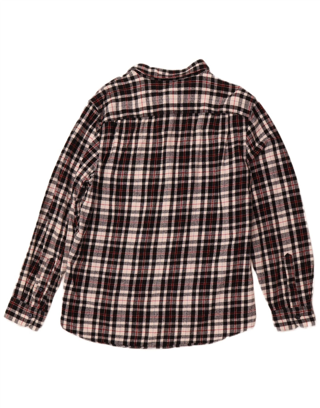 Jack Wills Mens Checked  Classic Fit Flannel Shirt XL Black Check Cotton