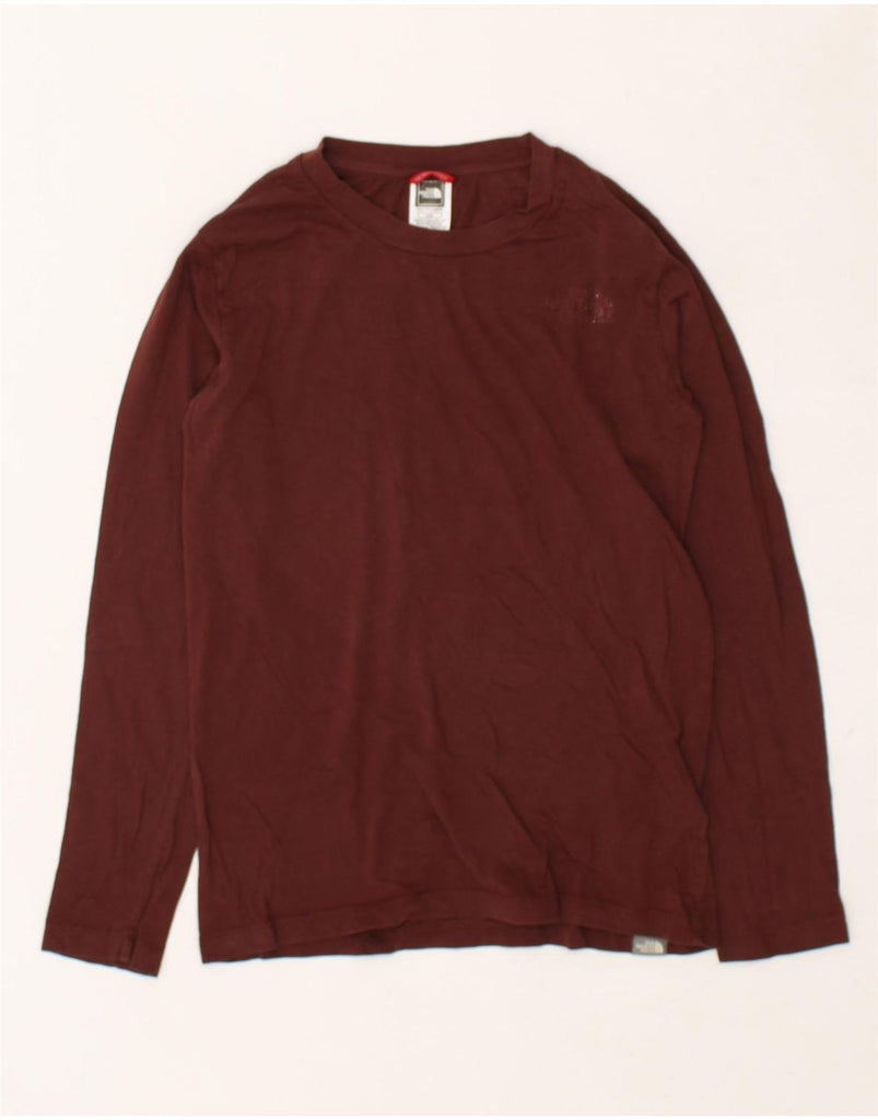 THE NORTH FACE Boys Graphic Top Long Sleeve 13-14 Years Large Brown Cotton | Vintage The North Face | Thrift | Second-Hand The North Face | Used Clothing | Messina Hembry 