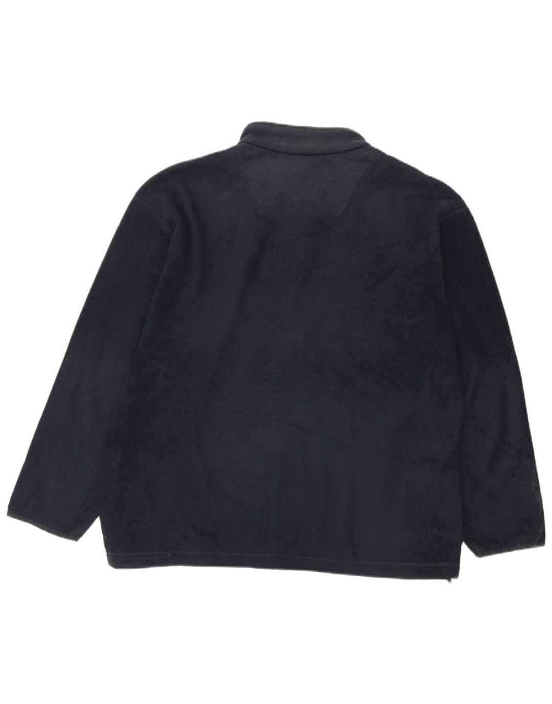 Marks & Spencer Mens Fleece Jacket UK 42 XL Navy Blue Polyester