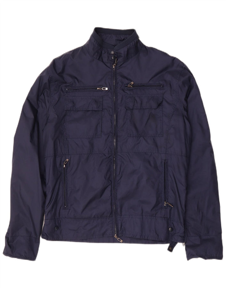 Rifle Mens Utility Jacket UK 44 2XL Navy Blue Polyamide