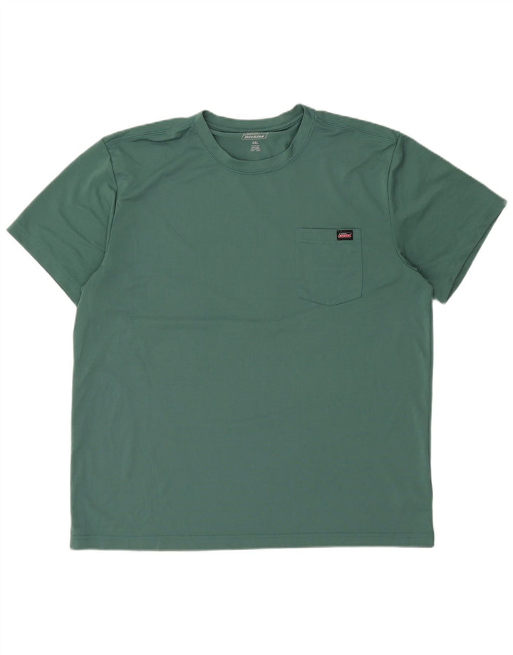 Dickies Mens T-Shirt Top 2XL Green Polyester