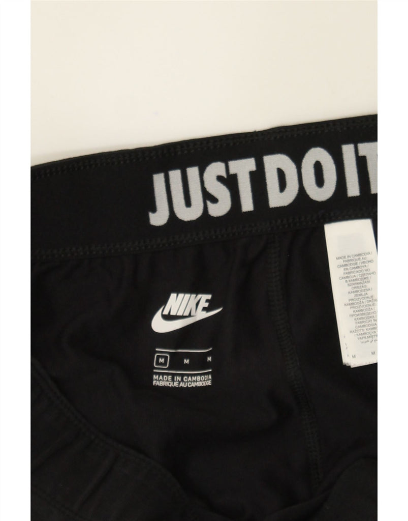 NIKE Womens Graphic Leggings UK 14 Medium  Black Cotton Vintage Nike and Second-Hand Nike from Messina Hembry 