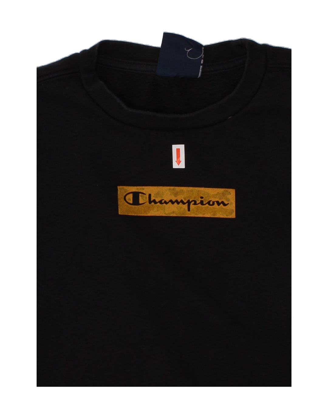 CHAMPION Boys Graphic Sweatshirt Jumper 7-8 Years Small Black Cotton Vintage Champion and Second-Hand Champion from Messina Hembry 