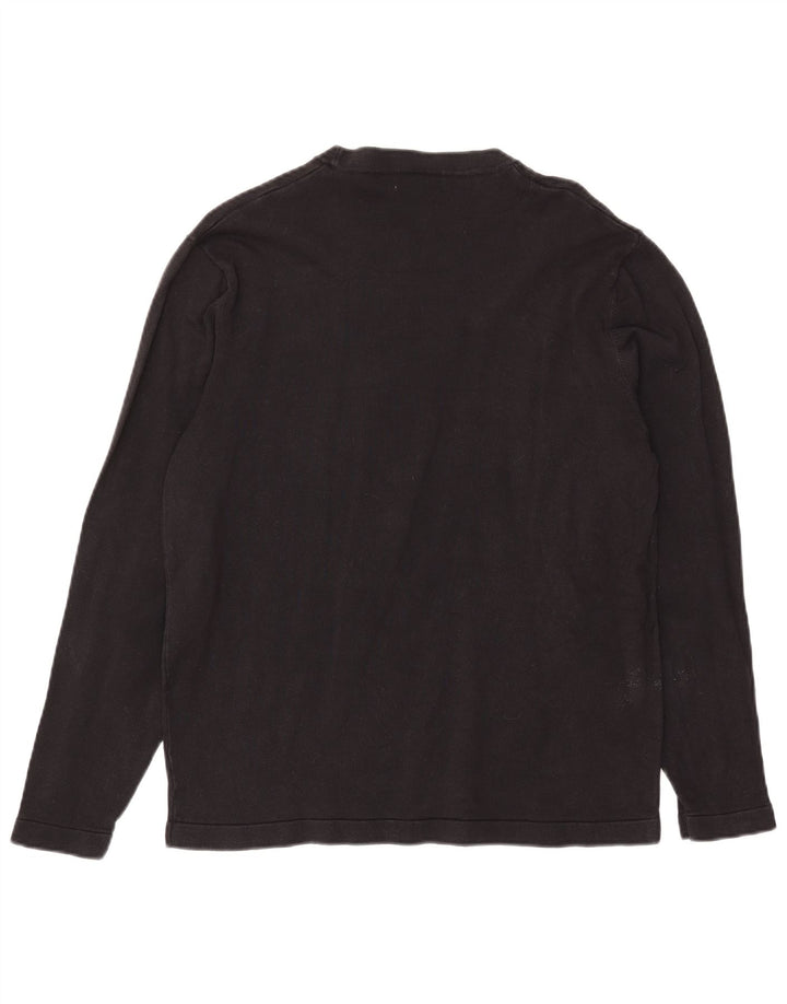 Zara Womens Top Long Sleeve UK 16 Large Black