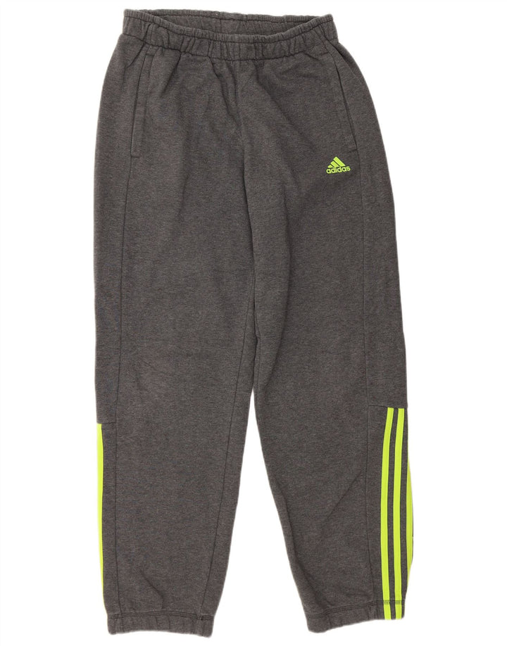 ADIDAS Mens Climalite Tracksuit Trousers Joggers Medium Grey Cotton