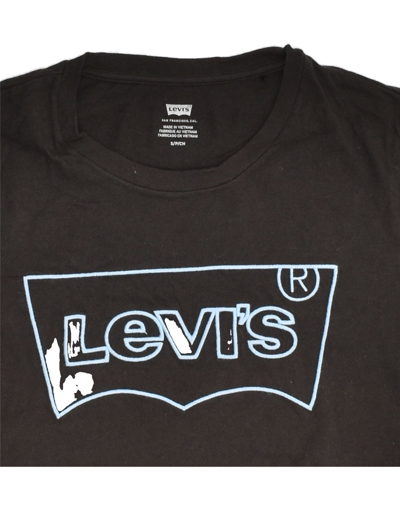 LEVI'S Mens Graphic T-Shirt Top Small Black | Vintage Levi's | Thrift | Second-Hand Levi's | Used Clothing | Messina Hembry 