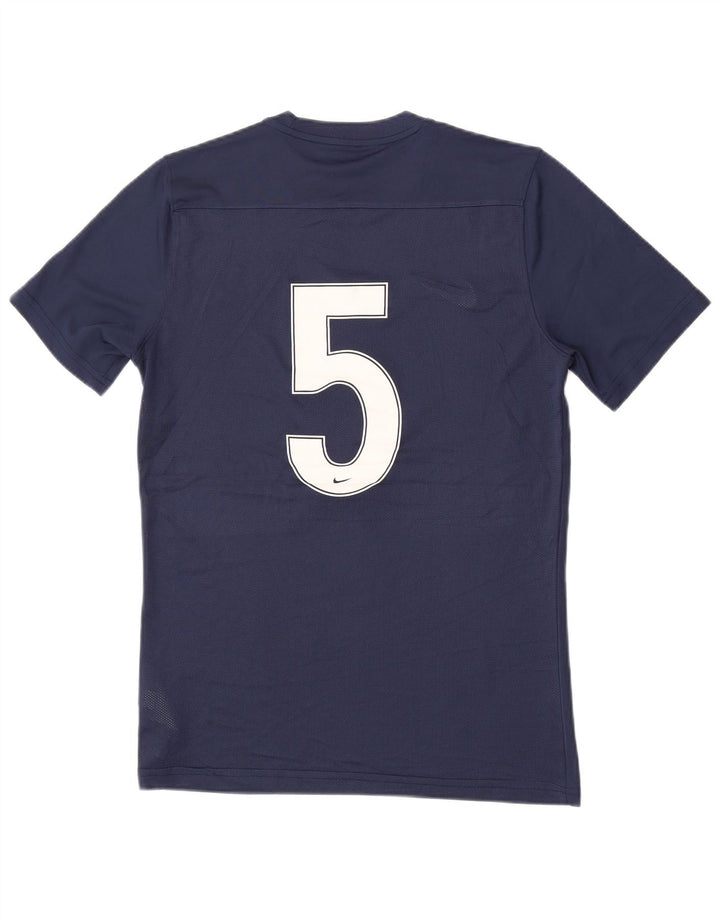 Nike Mens Dri Fit Graphic T-Shirt Top Medium Navy Blue Polyester