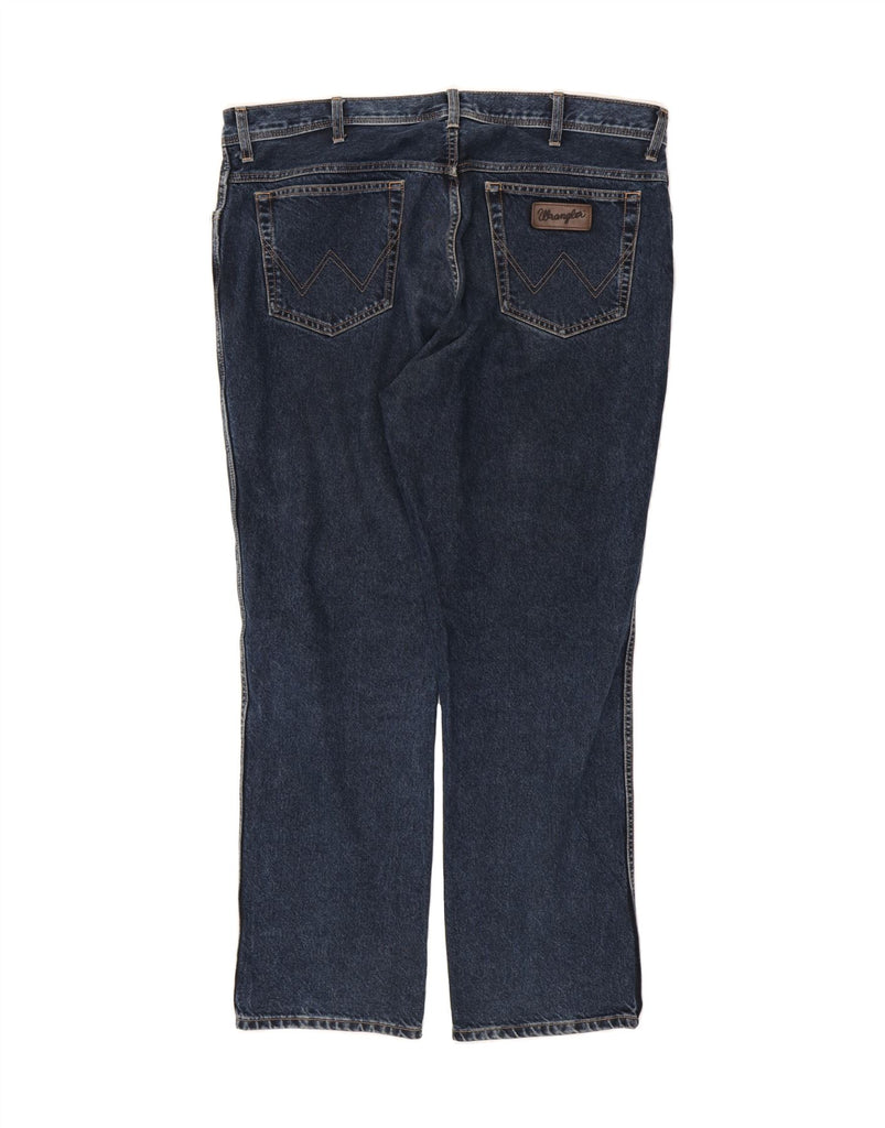 WRANGLER Mens Texas Straight Jeans W42 L32 Navy Blue Cotton Vintage Wrangler and Second-Hand Wrangler from Messina Hembry 