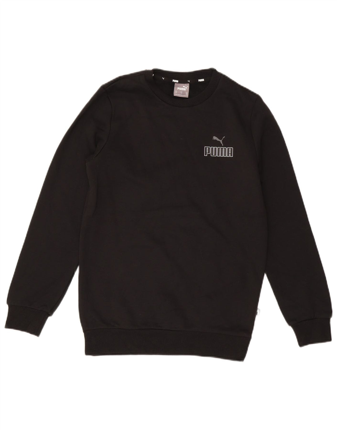 Puma Mens Graphic Sweatshirt Jumper XS Black Cotton