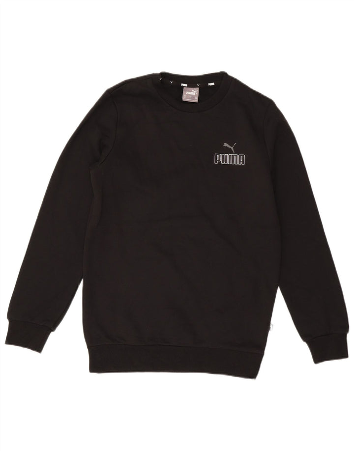 Puma Mens Graphic Sweatshirt Jumper XS Black Cotton