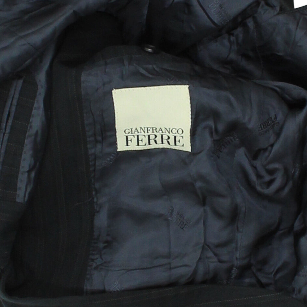 Gianfranco Ferre Mens Dark Navy Blazer Jacket | Vintage Luxury Designer Suit VTG | Vintage Messina Hembry | Thrift | Second-Hand Messina Hembry | Used Clothing | Messina Hembry 