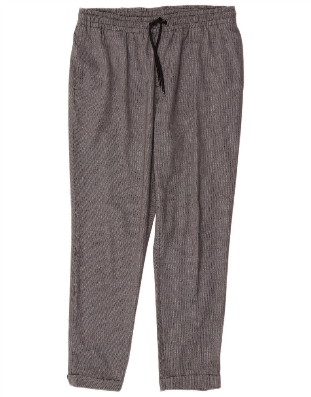 Zara Womens Slim Chino Trousers Large W32 L28 Grey Polyester