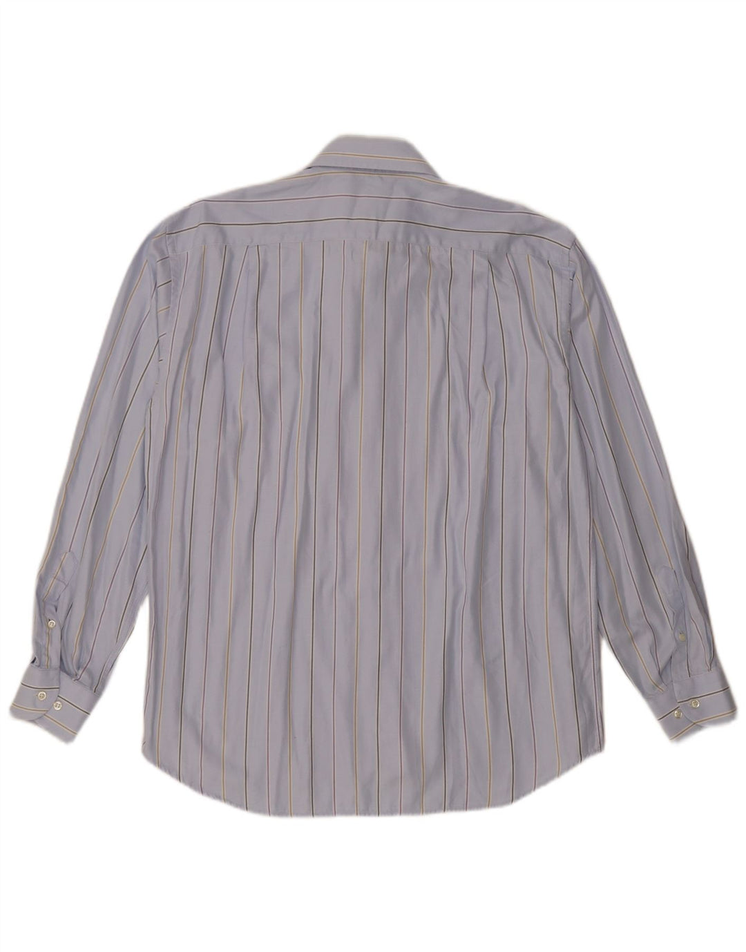 Roccobarocco Mens Shirt Size 42 16 1/2 Large Blue Striped
