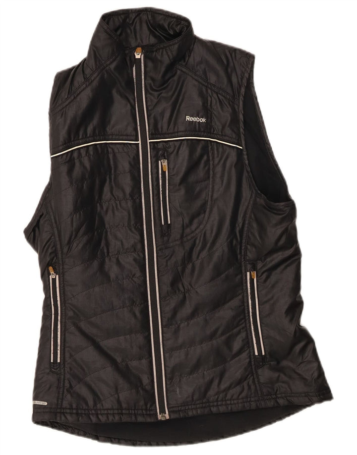 Reebok Womens Padded Gilet UK 14 Medium Black